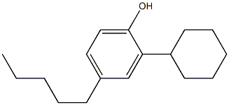 4-trans-n-Pentylcyclohexylphenol 구조식 이미지