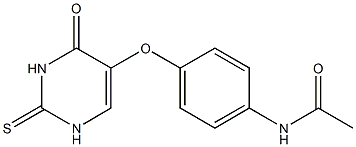 5-((p-acetamido)phenoxy)-2-thiouracil 구조식 이미지