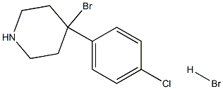 4-bromo-4-(p-chlorophenyl)piperidine hydrobromide 구조식 이미지