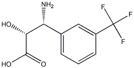 (2R,3R)-3-Amino-2-hydroxy-3-(3-trifluoromethyl-phenyl)-propanoic acid 구조식 이미지