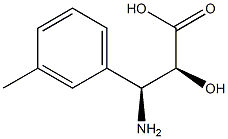 (2S,3S)-3-Amino-2-hydroxy-3-(3-methyl-phenyl)-propanoic acid Structure