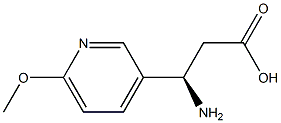 (R)-3-Amino-3-(6-methoxy-3-pyridyl)-propanoic acid Structure