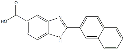 2-Naphthalen-2-yl-1H-benzimidazole-5-carboxylic acid Structure