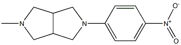 2-Methyl-5-(4-nitrophenyl)-octahydro-pyrrolo[3,4-c]pyrrole 구조식 이미지