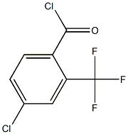 2-(Trifluoromethyl)-4-chlorobenzoyl chloride 구조식 이미지