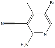 2-Amino-5-bromo-3-cyano-4-picoline Structure