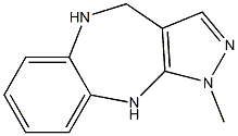 3-Methyl-3,4,9,10-tetrahydro-2,3,4,9-tetraaza-benzo[f]azulene 구조식 이미지