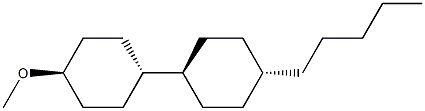 Trans-4-(trans-4-pentylcyclohexyl)cyclohexyl methyl ether Structure