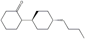 Trans-4-butylcyclohexylcyclohexanone 구조식 이미지