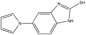 2-Mercapto-5-(1-pyrrolyl)-benzimidazole Structure