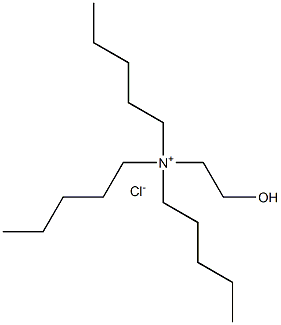 2-hydroxyethyl-tripentyl-azanium chloride 구조식 이미지