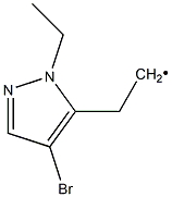 (4-Bromo-2-ethyl-2H-pyrazol-3-ylmethyl)-methyl- 구조식 이미지