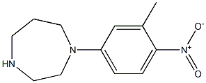 1-(3-Methyl-4-nitrophenyl)homopiperazine 구조식 이미지