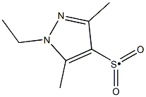 1-Ethyl-3,5-dimethyl-1H-pyrazole-4-sulfonyl 구조식 이미지