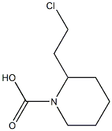 2-(2-Chloro-ethyl)-piperidine-1-carboxylic acid Structure