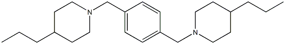 2,5-Bis-(4-propyl-piperidin-1-ylmethyl)-benzene- 구조식 이미지