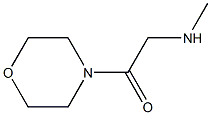 2-Methylamino-1-morpholin-4-yl-ethanone Structure