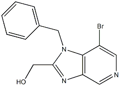 (1-benzyl-7-bromo-1H-imidazo[4,5-c]pyridin-2-yl)methanol Structure