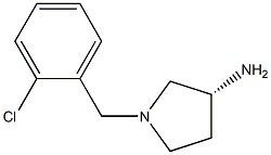 (3R)-1-(2-chlorobenzyl)pyrrolidin-3-amine 구조식 이미지