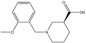 (3S)-1-(2-methoxybenzyl)piperidine-3-carboxylic acid 구조식 이미지