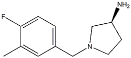 (3S)-1-(4-fluoro-3-methylbenzyl)pyrrolidin-3-amine 구조식 이미지