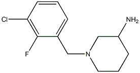 1-(3-chloro-2-fluorobenzyl)piperidin-3-amine 구조식 이미지