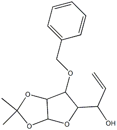 1-(6-Benzyloxy-2,2-dimethyl-tetrahydro-furo[2,3-d][1,3]dioxol-5-yl)-prop-2-en-1-ol 구조식 이미지