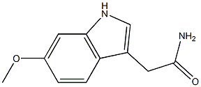 2-(6-methoxy-1H-indol-3-yl)acetamide Structure