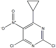 2,4-dichloro-6-cyclopropyl-5-nitropyrimidine Structure