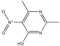2,6-dimethyl-5-nitropyrimidin-4-ol 구조식 이미지