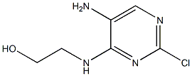 2-[(5-amino-2-chloropyrimidin-4-yl)amino]ethanol 구조식 이미지
