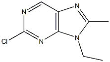 2-chloro-9-ethyl-8-methyl-9H-purine Structure