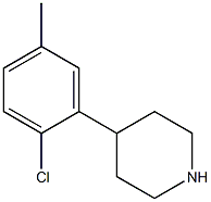 4-(2-chloro-5-methylphenyl)piperidine Structure