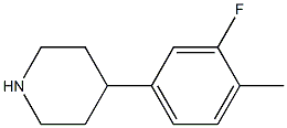 4-(3-fluoro-4-methylphenyl)piperidine 구조식 이미지