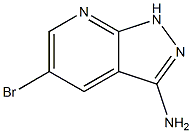 5-bromo-1H-pyrazolo[3,4-b]pyridin-3-amine 구조식 이미지