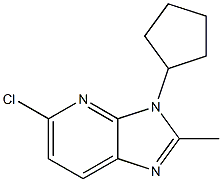 5-chloro-3-cyclopentyl-2-methyl-3H-imidazo[4,5-b]pyridine Structure