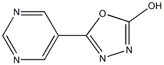 5-pyrimidin-5-yl-1,3,4-oxadiazol-2-ol 구조식 이미지