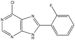 6-chloro-8-(2-fluorophenyl)-9H-purine Structure