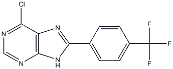 6-chloro-8-[4-(trifluoromethyl)phenyl]-9H-purine Structure