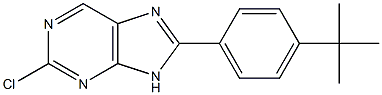 8-(4-tert-butylphenyl)-2-chloro-9H-purine Structure