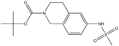 tert-butyl 6-[(methylsulfonyl)amino]-3,4-dihydroisoquinoline-2(1H)-carboxylate Structure