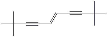 (E)-2,2,9,9-tetramethyldec-5-en-3,7-diyne Structure