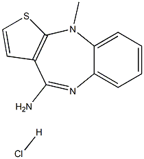 -Methyl-4-amino-10H-theino-[2,3-b][1,5]
benzodiazepine Hydrochloride 구조식 이미지