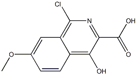 1-CHLORO-4-HYDROXY-7-METHOXY-ISOQUINOLINE-3-CARBOXYLIC ACID 구조식 이미지