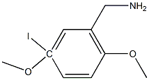 2,5-DIMETHOXY-5-IODOBENZYLAMINE Structure