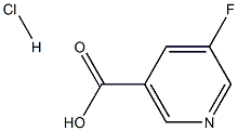 5-FLUORONICOTINIC ACID HYDROCHLORIDE 구조식 이미지