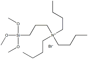 N-TRIMETHOXYSILYLPROPYL-N,N,N-TRI-N-BUTYLAMMONIUM BROMIDE: 50% IN METHANOL 구조식 이미지