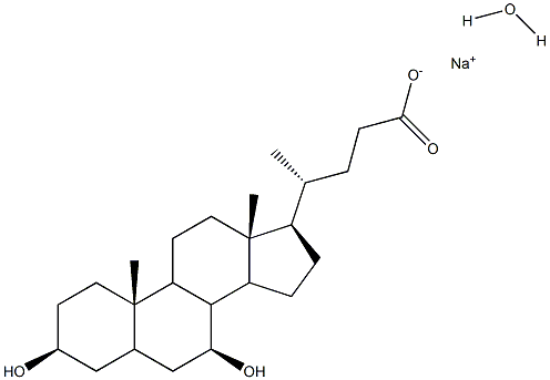 URSODEOXYCHOLIC ACID SODIUM SALT HYDRATE Structure