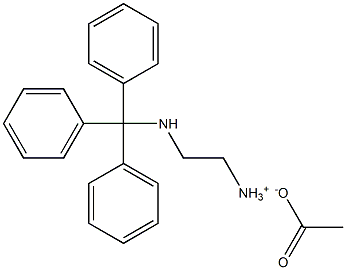 1-(TRITYLAMINO)-ETHYL-2-AMMONIUM ACETAT 구조식 이미지