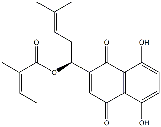 Alkannin angelate Structure